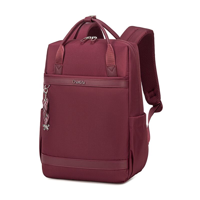 Chantria γυναικεία τσάντα πλάτης CB00639 με θήκη laptop 14", 12.5L, κόκκινη