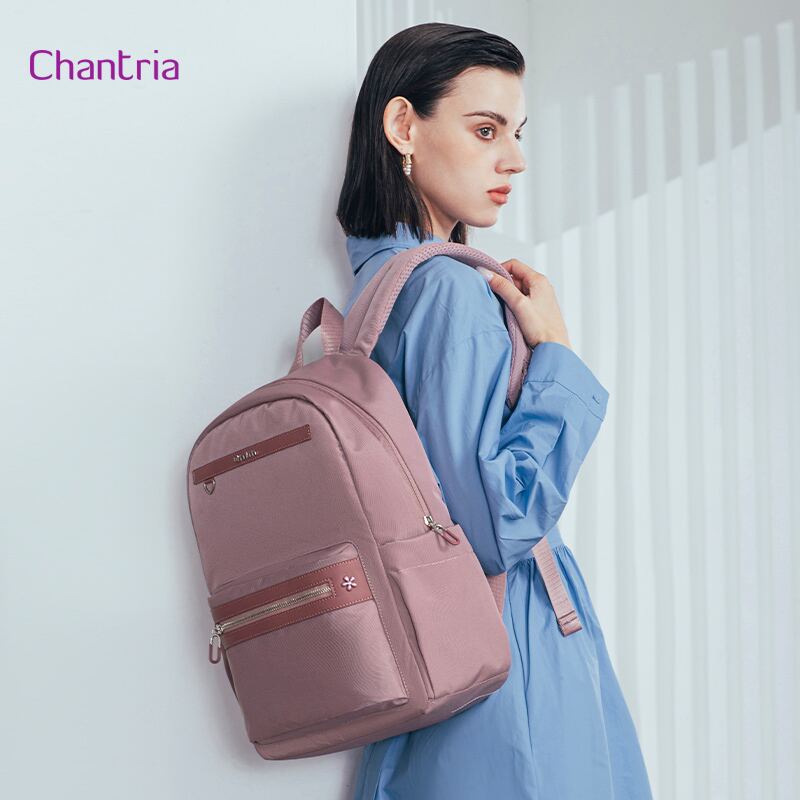 Chantria γυναικεία τσάντα πλάτης CB00649 με θήκη laptop 14", 14.3L, μωβ – φωτογραφία 2