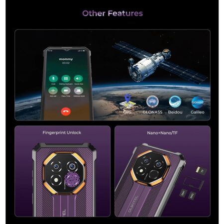 Oukitel smartphone G7, 6.52", 4/128GB, 10600mAh, IP68/IP69K/MIL-STD 810H, μαύρο – φωτογραφία 4