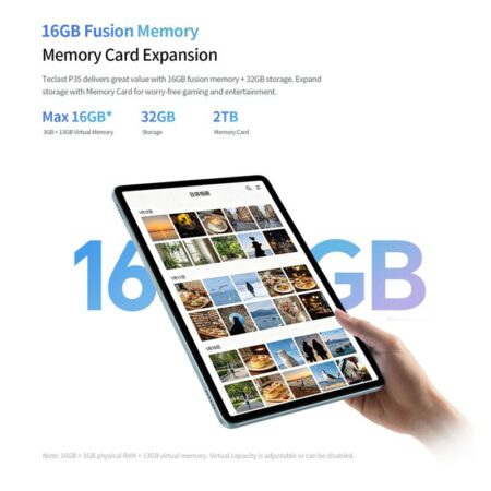 Teclast tablet P35, 10.1", 3/32GB, Android 16, 6000mAh, μπλε – φωτογραφία 4