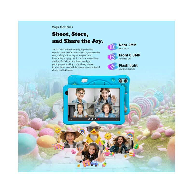 Teclast tablet P85T Kids, 8" HD, 4/64GB, Android 14, 5000mAh, μπλε – φωτογραφία 4