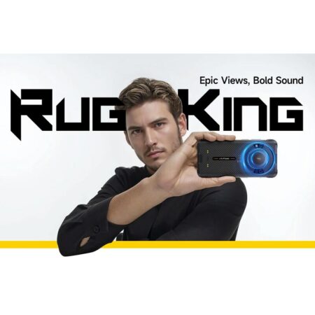 Ulefone smartphone RugKing με ηχείο 3.5W, 5.99", 8/128GB, 9600mAh, IP68/IP69K/MIL-STD-810H, μαύρο – φωτογραφία 2