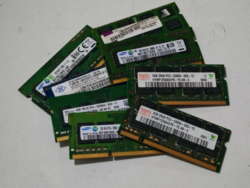 Μνήμες RAM για laptop διαφορετικών τύπων